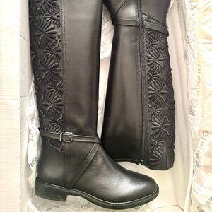 Gianni Bini Eldaa Black Knee-high Riding Boots